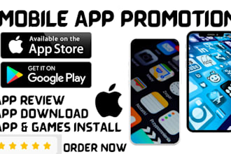 do android, ios app download, game promotion app review and marketing