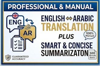 do professional translate and summary for your docs