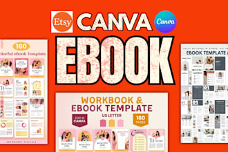 design ebook design canva workbook canva templates etsy journal design