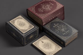 design professional board game or card game and box