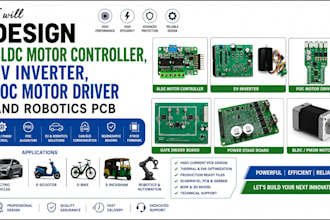 design bldc motor controller ev inverter foc motor driver and robotics pcb