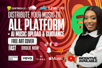 fix, manage music distribution on distrokid, soundcloud, tunecore, cd baby