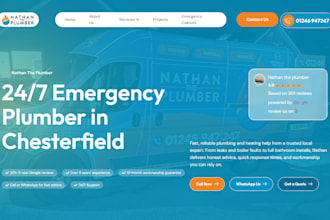 design plumbing website for more leads and bookings