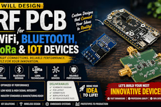 design rf pcb for wifi bluetooth lora and lot devices
