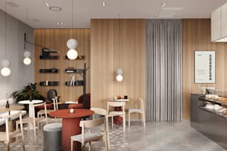 redesign 3d restaurant interior rendering,cafe,bar,coffee shop,lounge cgi design
