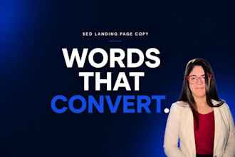 write SEO landing page copy