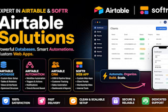 build and automate custom airtable systems databases and workflows