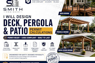 design deck pergola and patio permit calculations