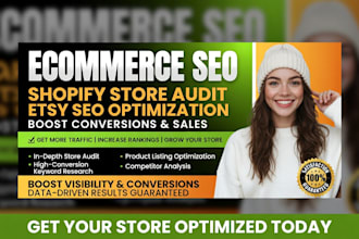 do ecommerce SEO shopify store audit etsy shop optimization boost conversion