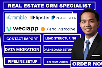 setup nimble crm flipster placester data migration weclapp sierra interactive