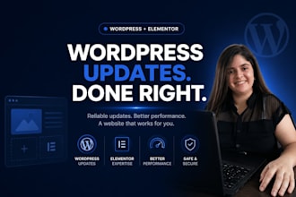 update your wordpress website with elementor