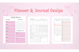 do esty digital planner, printable journal, pdf lead magnet, workbook design
