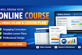 create online course, lesson plan, course curriculum, course website design