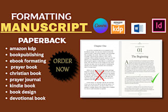 format manuscript layout, paperback formatting, typesetting, ms word amazon kdp