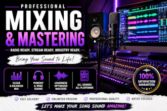 patch, autotune and professionally mix your  tunes to produce finetuned audio
