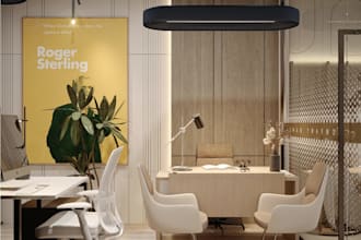 remodel office interior rendering,workspace layout,2dfloor plan,commercial space