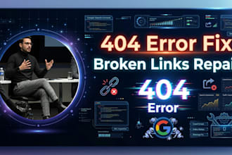 fix 404 errors, broken links and google indexing issues