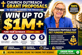 write church outreach grant proposals to secure funding for programs
