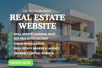 build a real estate idx mls website, luxury website,