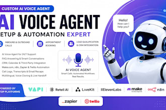 build custom ai voice agent, retell ai agent livekit with n8n make automation