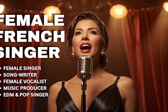 be your female french singer, lyrics writer, female rapper, edm vocalist