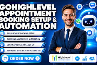setup gohighlevel appointment booking calendar integration reminder automation