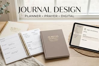 do journal design, journal planner, digital journal, prayer journal, kdp journal