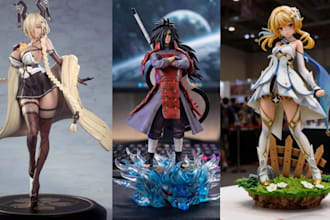 3d print and paint custom anime figure bust statue resin printing figurine stl