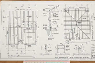 do wood timber or wood structural drawings and wood framing