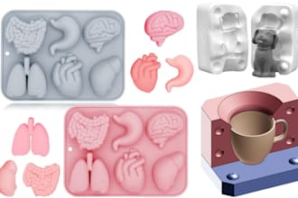 design 3d silicone mold injection mold casting chocolate mold plastic resin