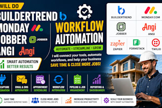 do buildertrend monday jobber angi zapier formstack twilio workflow automation