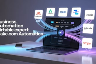 create automated workflows using airtable, zapier and make com