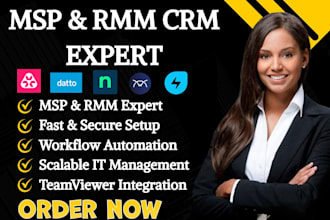 setup atera ninjaone connectwise datto rmm msp CRM syncro IT support system