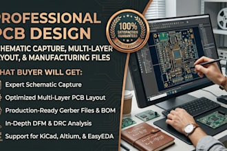 do pcb design pcb layout schematic circuit board design gerber file kicad