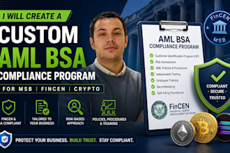 create custom aml bsa compliance program for msb fincen crypto