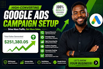 setup and manage your google ads adwords campaigns or audit sem