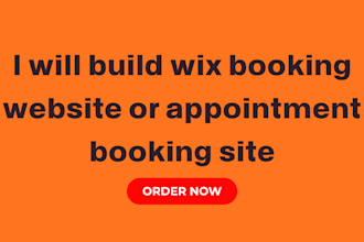 build wix booking website or appointment booking site