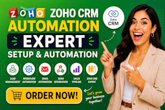 zoho crm automation setup workflow integration zoho expert lead contact pipeline