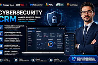 setup cybersecurity google cloud lastpass malwarebytes avg eset spamtitan CRM