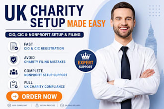 do UK charity registration cio cic nonprofit setup and filing