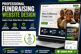 build fundraising website nonprofit charity donation crowdfunding 501c3 website