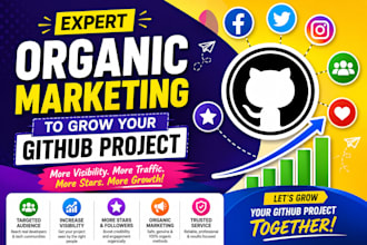 do expert organic promotion to promote your github project