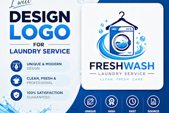 do a logo design for your laundry service