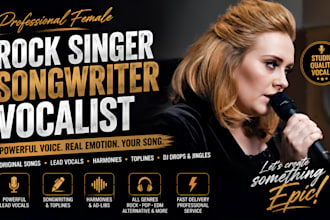 sing female rock singer female singer songwriter, female vocalist