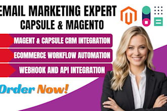 setup magento capsule CRM integration ecommerce automation campaign workflow