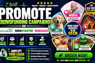 promote medical pet emergency charity and gofundme crowdfunding campaign