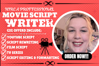 format proofread edit your movie script film script screenplay as script editor