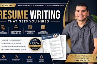 write an ats optimized resume CV and cover letter