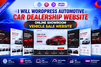 wordpress automotive car dealership website online showroom vehicle sale website