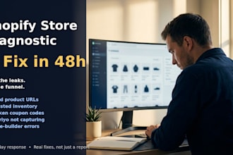diagnose and fix the issues in your shopify store